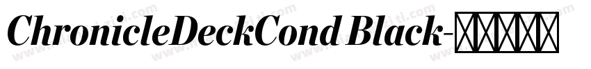 ChronicleDeckCond Black字体转换